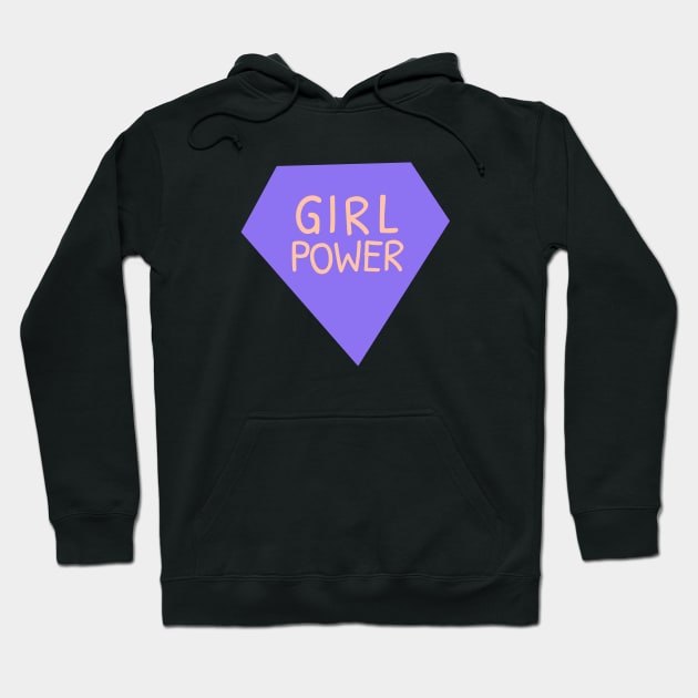 Girl Power Purple Diamond Hoodie by lukassfr